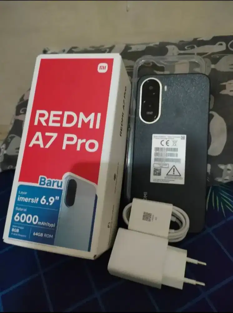 Redmi a7 pro ram 4/128 fullsset nota pembelian ad minus layar beret