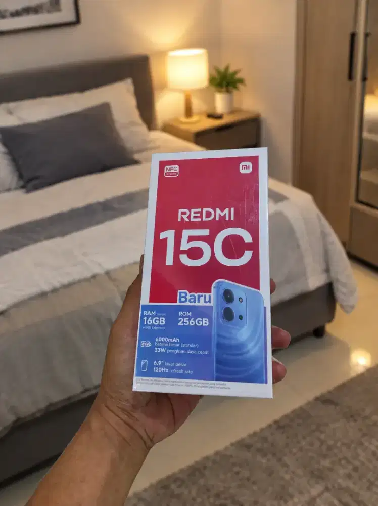 New Xiaomi Redmi 15C NFC 8+8/256 Garansi resmi 15bln
