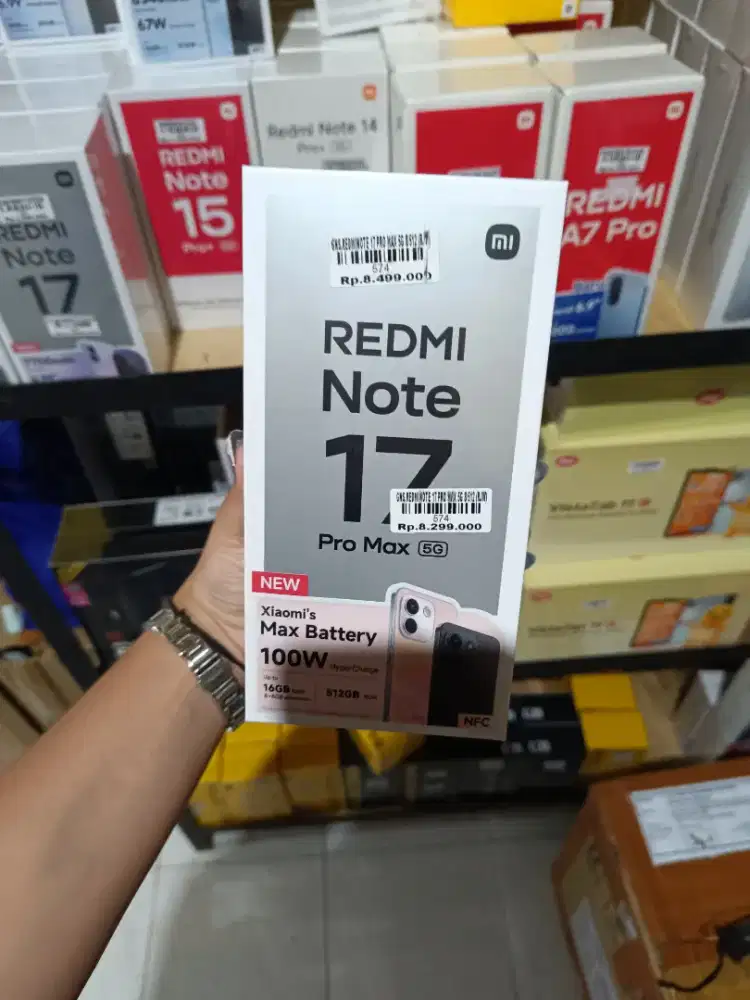 RESMI NOTE 17 PRO MAX 8/512 ATLANTIS DAHSYAT