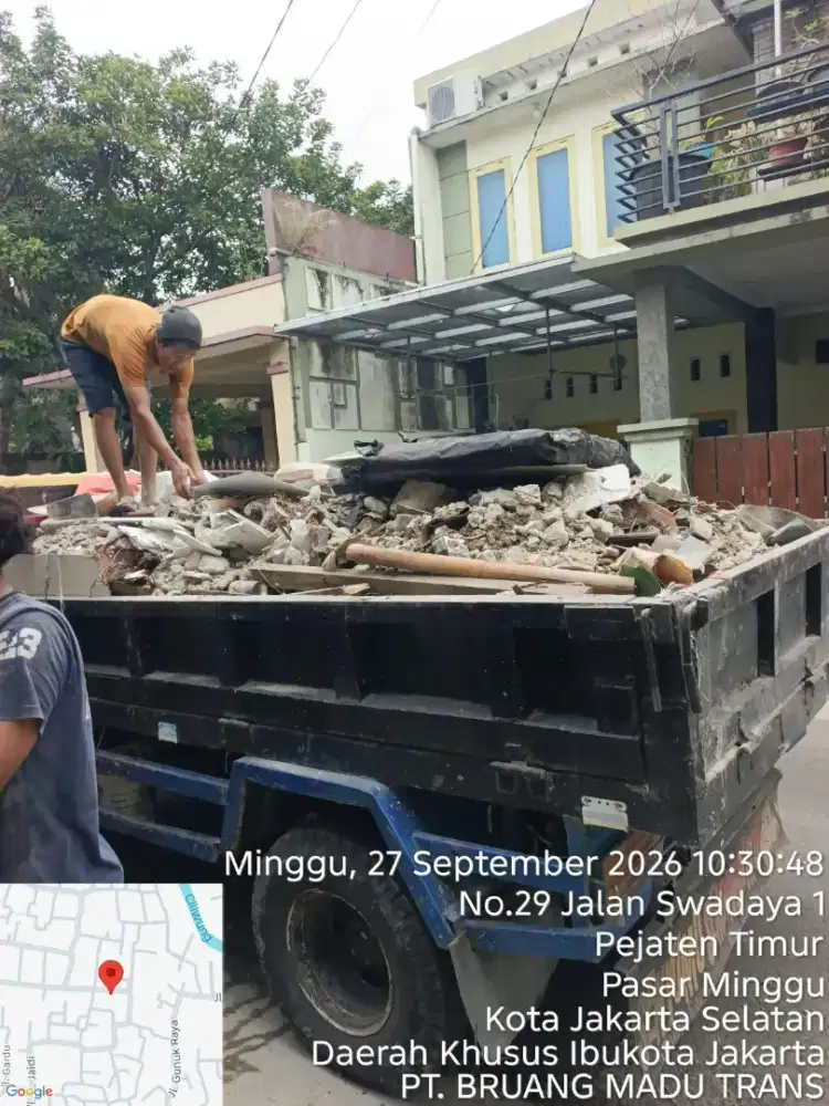 Jasa buang puing dan angkut sampah
