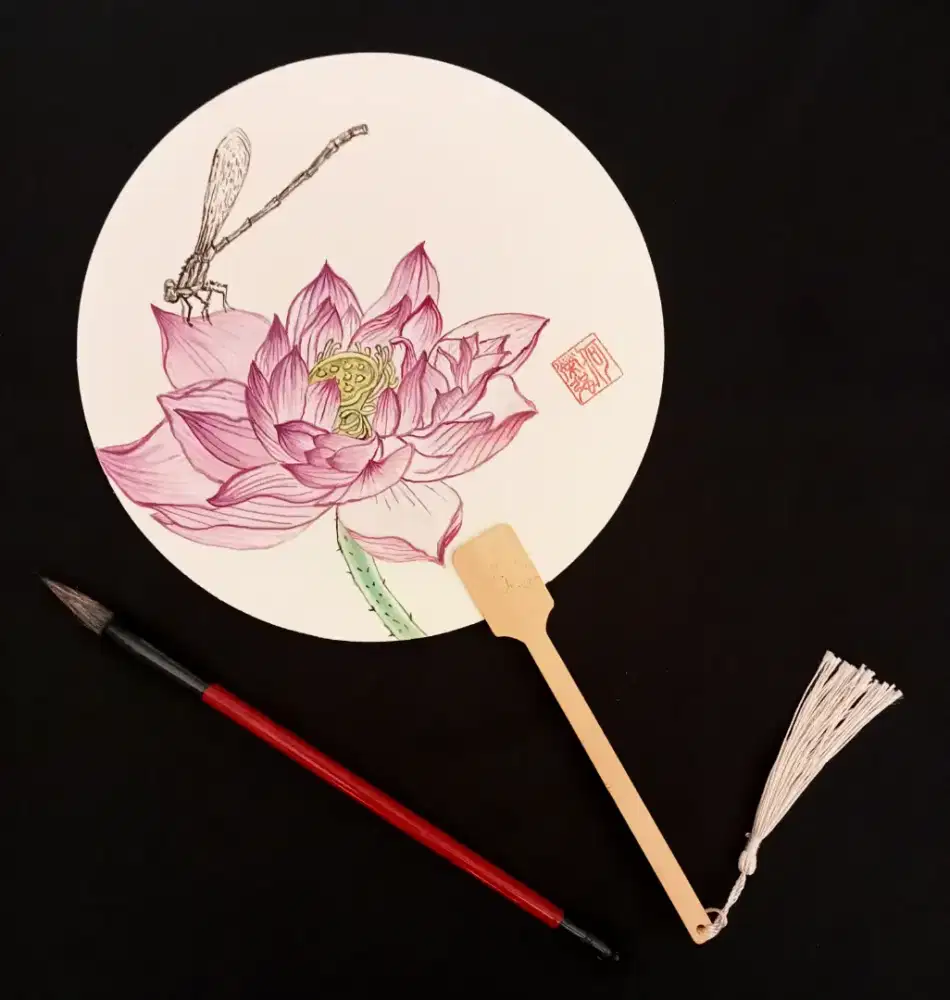Kipas lukis chinese