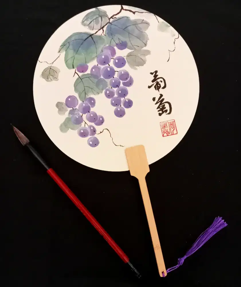 Kipas lukis chinese