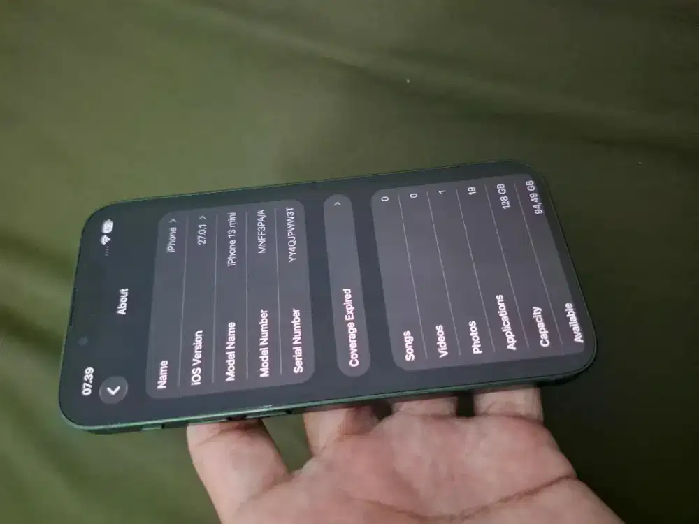 iPhone 13 Mini iBox Semua Part Masih Ori
