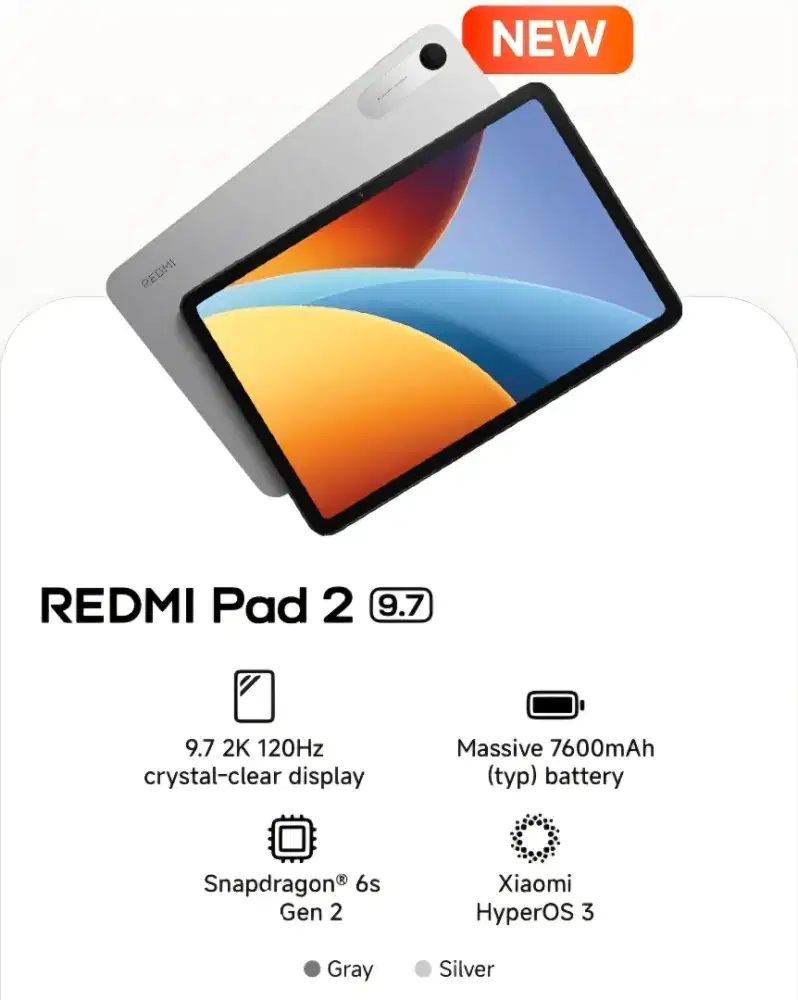 REDMI PAD 2 9.7 WIFI LIKE NEW