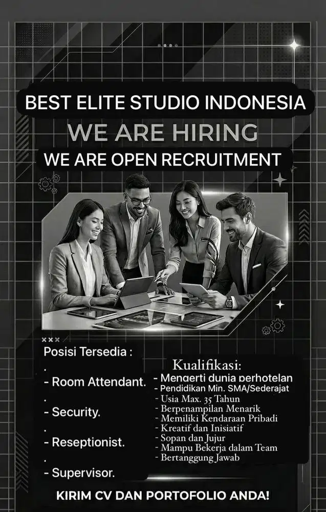 OPEN RECRUITMENT ! DICARI ROOM ATTENDANT