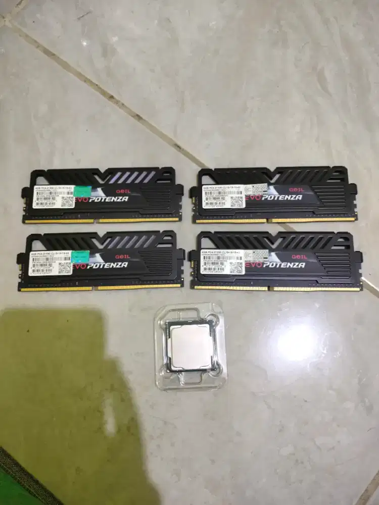 ram 16gb ddr4 plus prosesor i3 gen 8