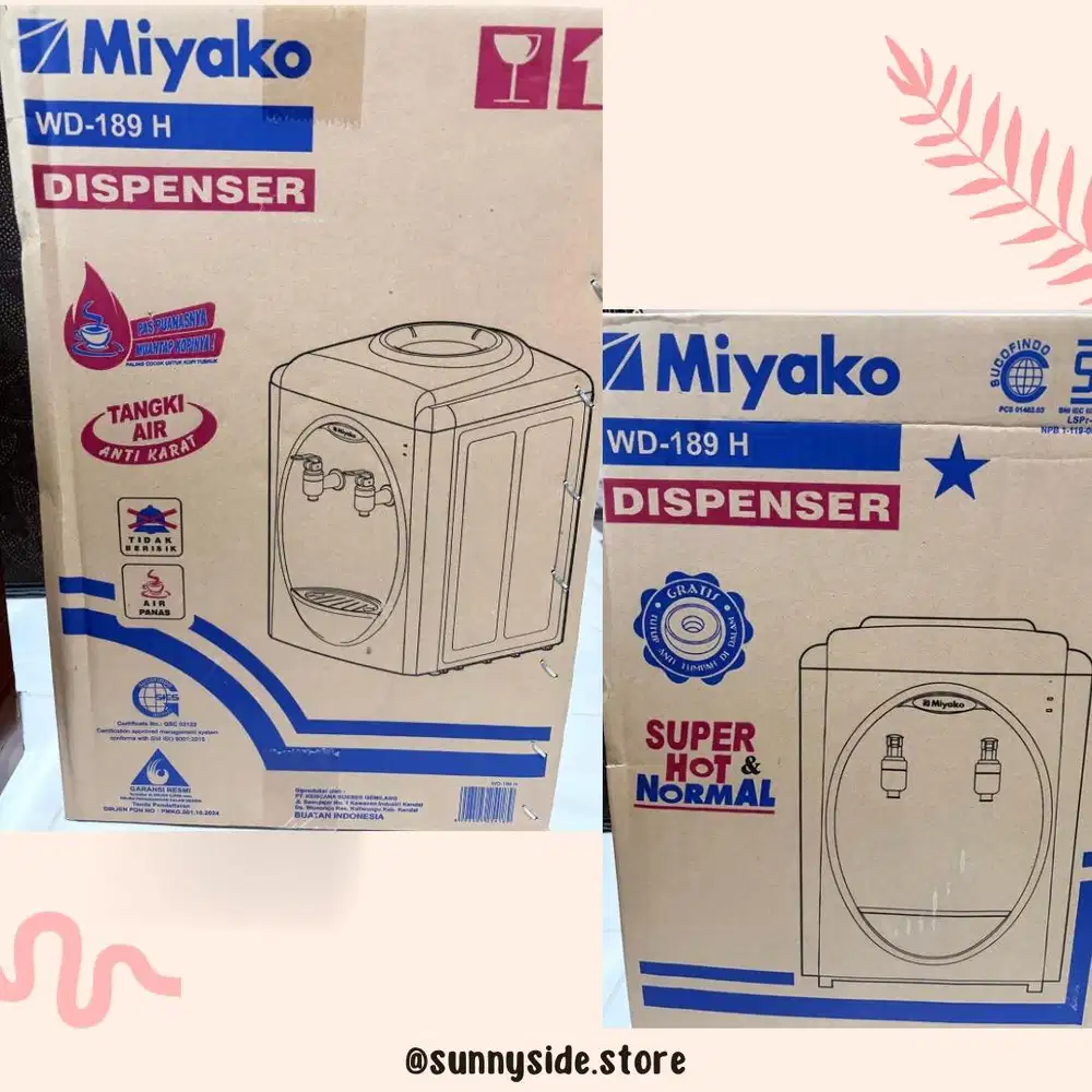 Dispenser Miyako WD189H galon atas [HOT & NORMAL] Serious buyer only