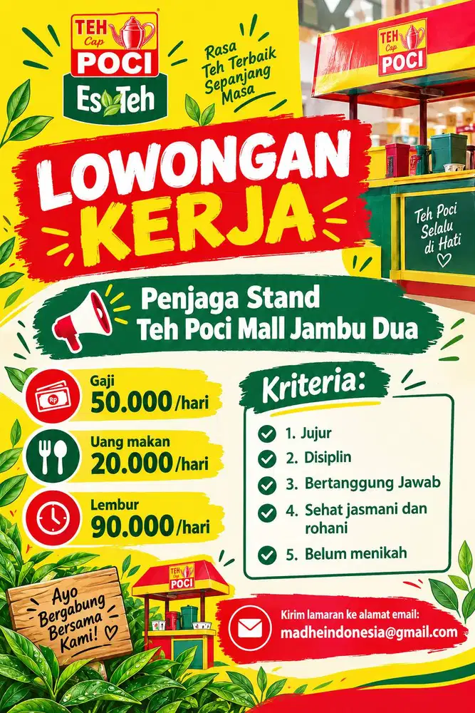 Penjaga Booth Teh Poci - Jambu Dua