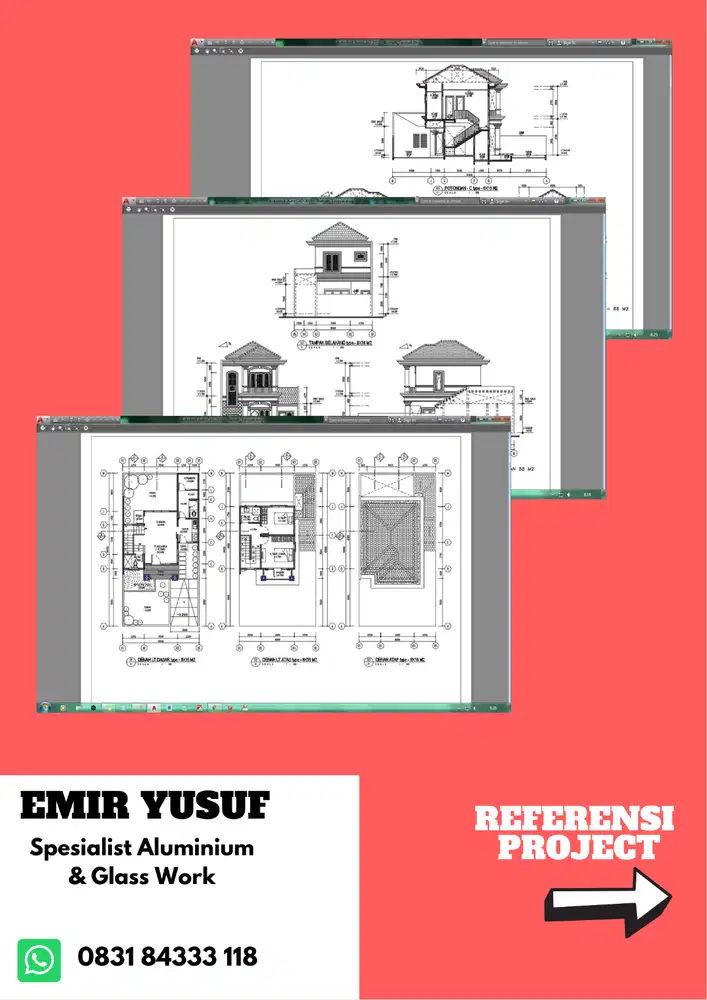 Jasa pembuatan Gambar Shopdrawing dengan Autocad [DRAFTER FREELANCE]