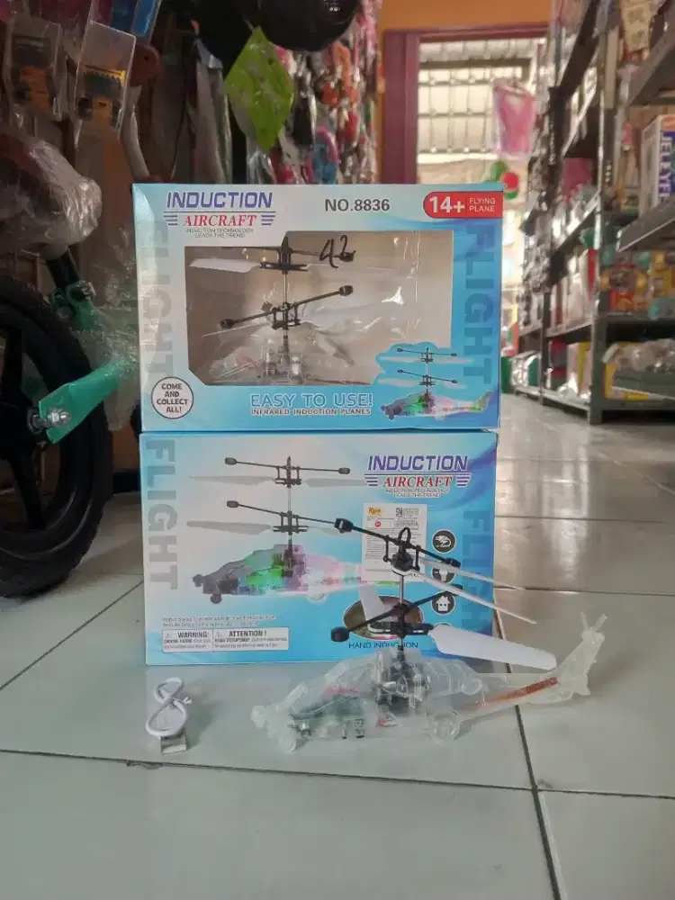 Mainan anak Rc helikopter sensor