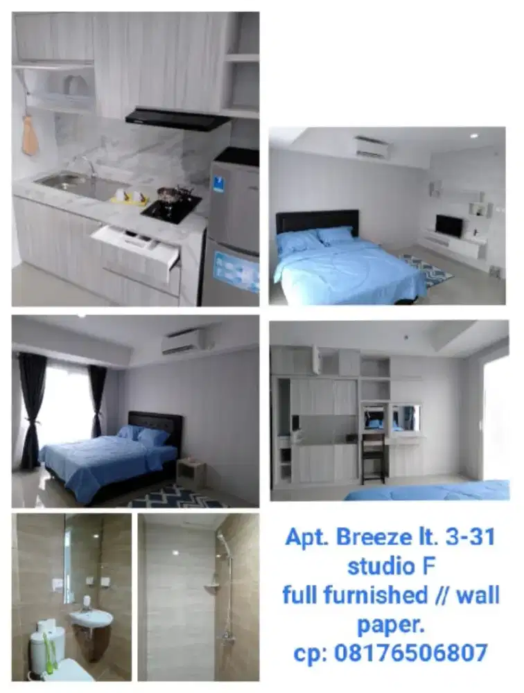 Dijual/Disewakan apartment di Bintaro Plaza Residences tower Breeze.