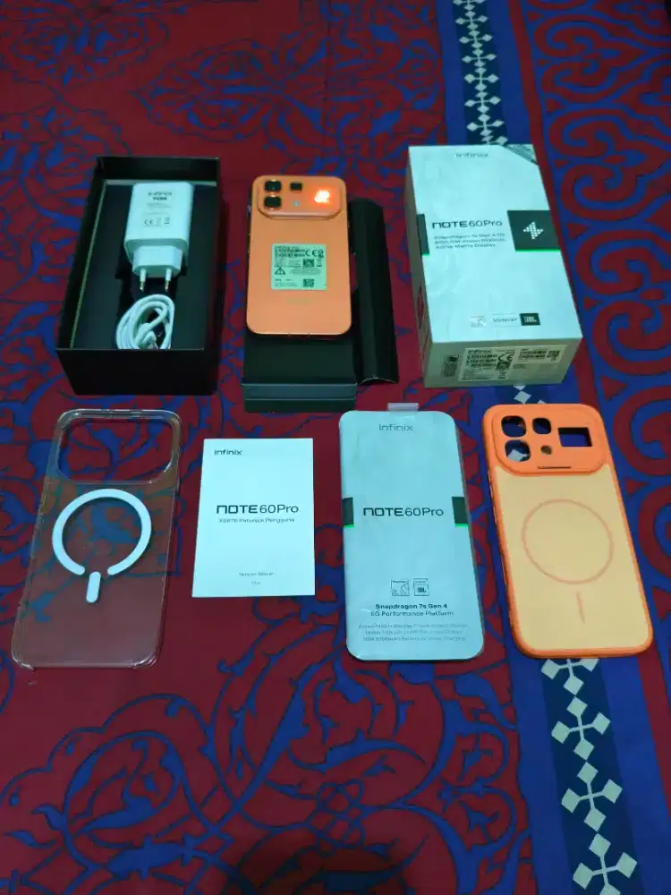 Infinix Note 60 Pro 5G+ NFC RAM 8+8/256GB Fullset Garansi Aktif 2027