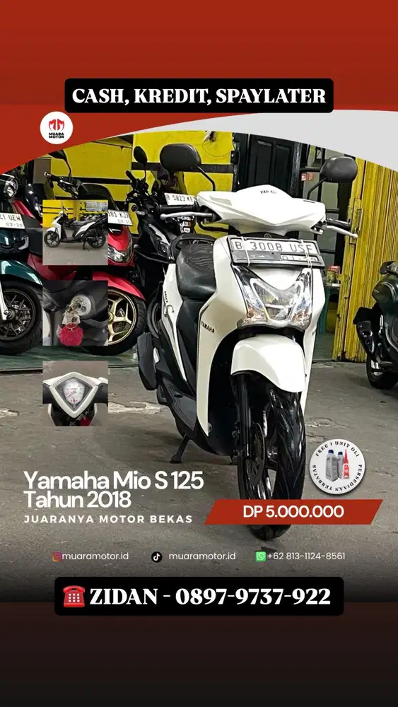 YAMAHA MIO S 125 2018 CASH & KREDIT !!!