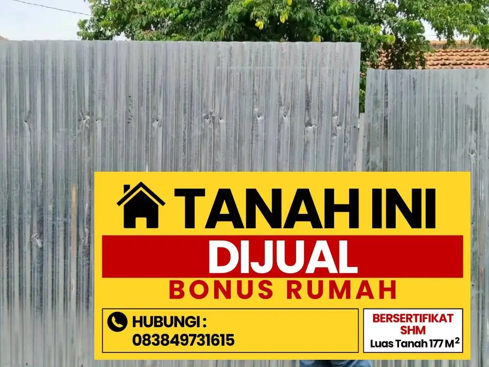 Jual Tanah Bonus Rumah SHM milik pribadi