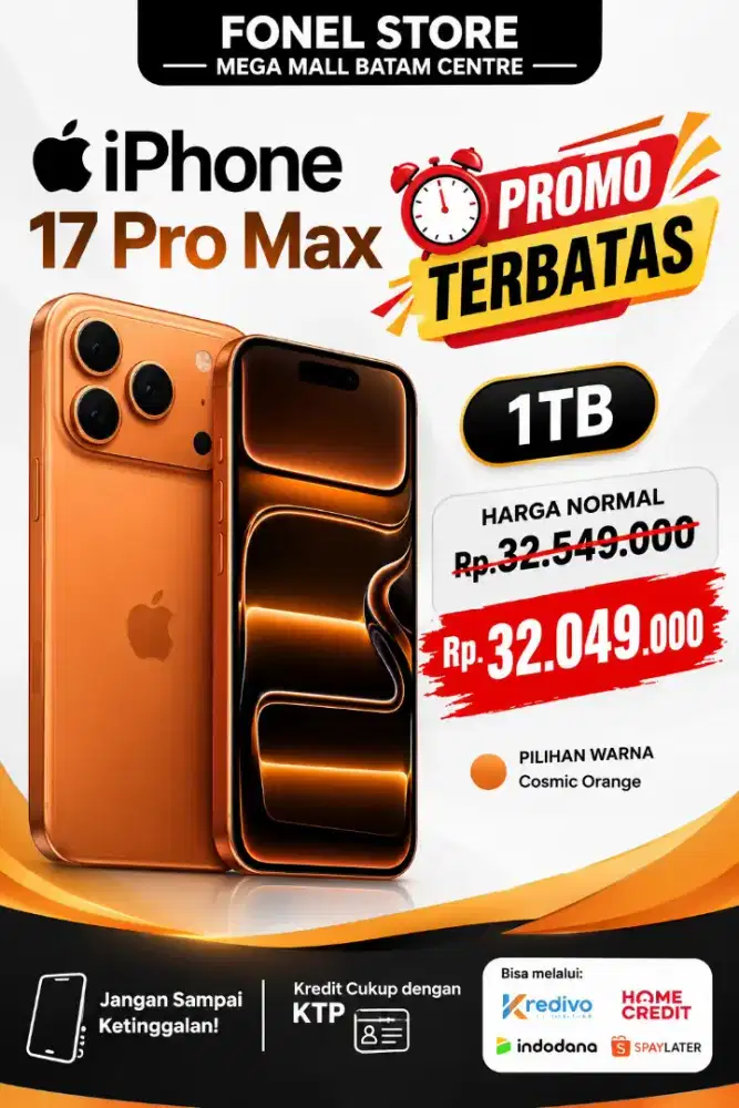 I-Phone 1TB lagi promo di fonel mega mall batam Center