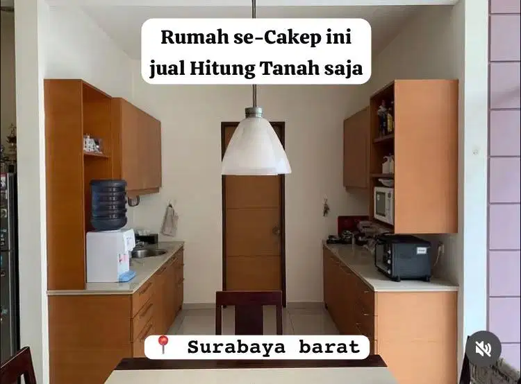 RUMAH CAKEP BUKIT PERMAI JUAL HITUNG TANAH SURABAYA