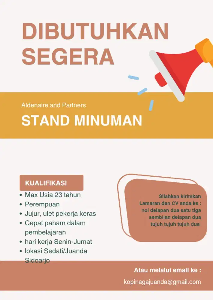 Stand minuman/Kopi