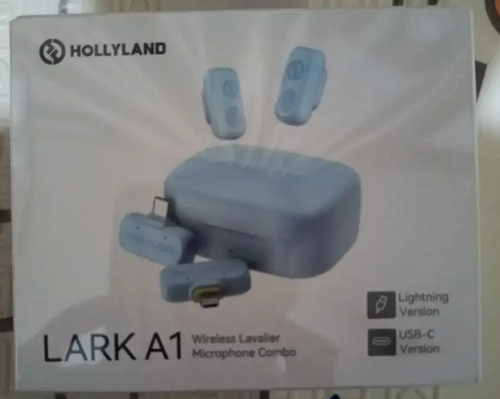 Hollyland Lark A1 Combo Segel warna Blue