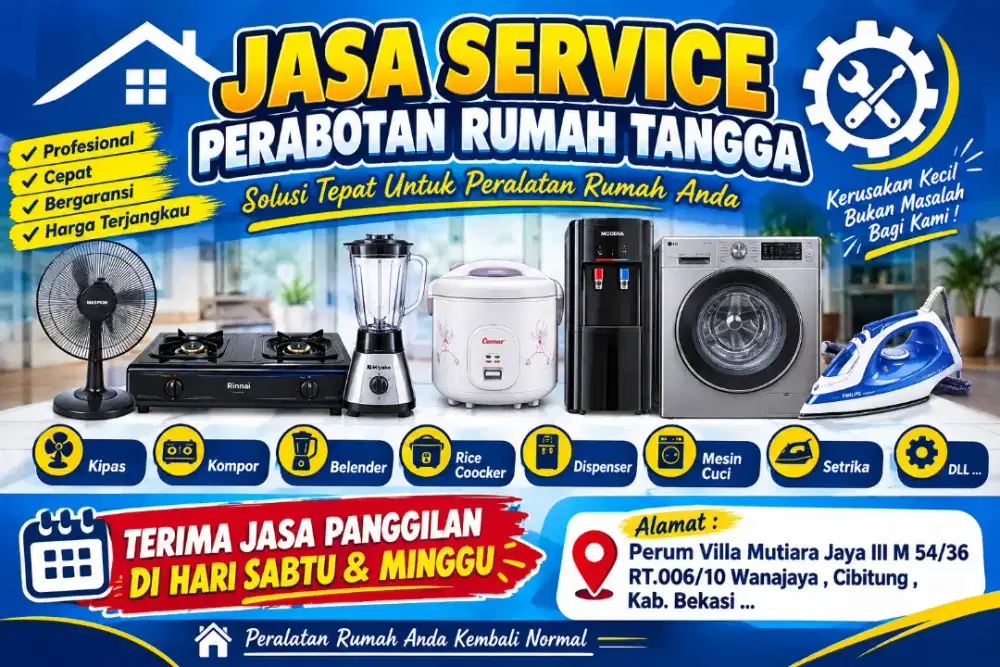 Jasa Service Perabotan Rumah Tangga
