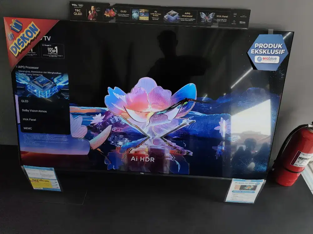 Tv Tcl 55T6C 55INCH QLed Tv cicilan bunga 0% menggunakan Kredivo