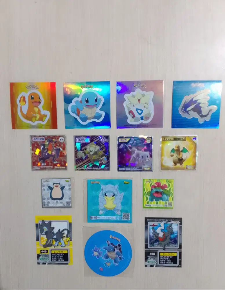 STIKER POKEMON HOLOGRAM SET