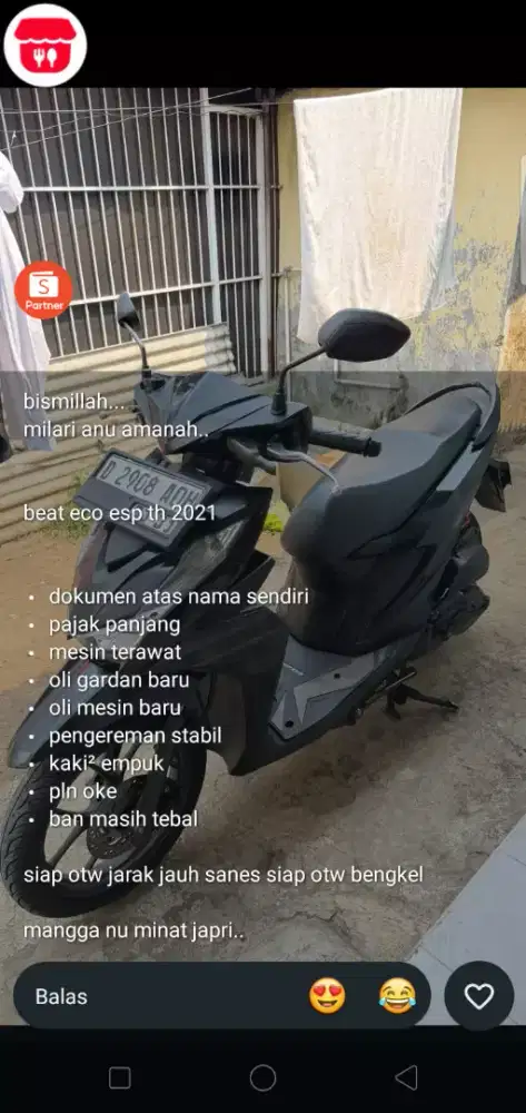 beat 2021 normal lengkap