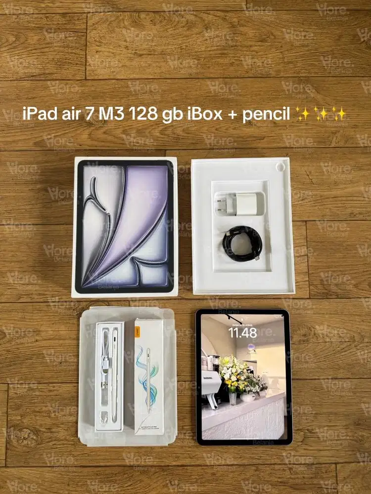 iPad air 7 M3 128 gb iBox wifi only dan pencil