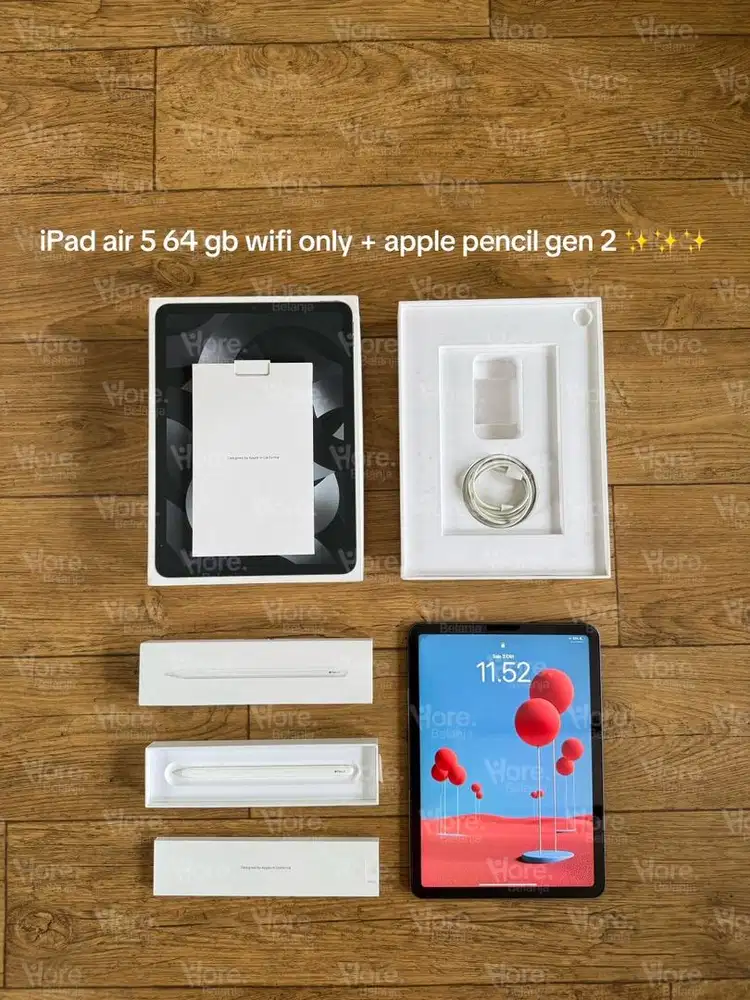 iPad air 5 M1 64 gb dan apple pencil gen 2