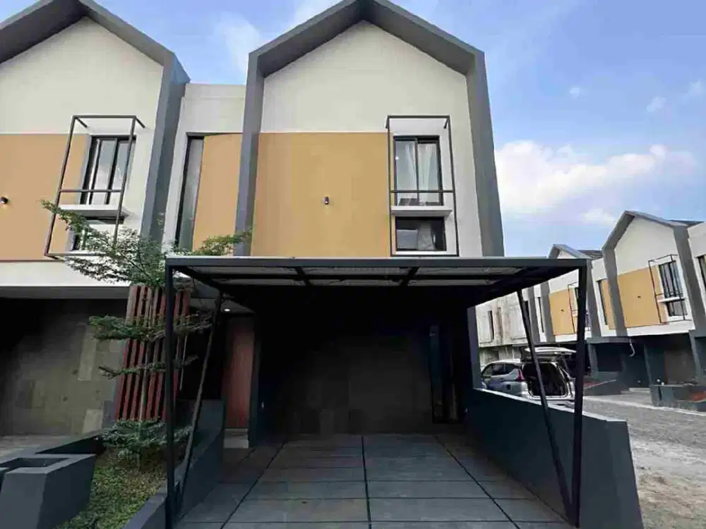 DIJUAL RUMAH MODERN DALAM CLUSTER TANGERANG SELATAN – PRIVATE POOL + SOLAR PANEL