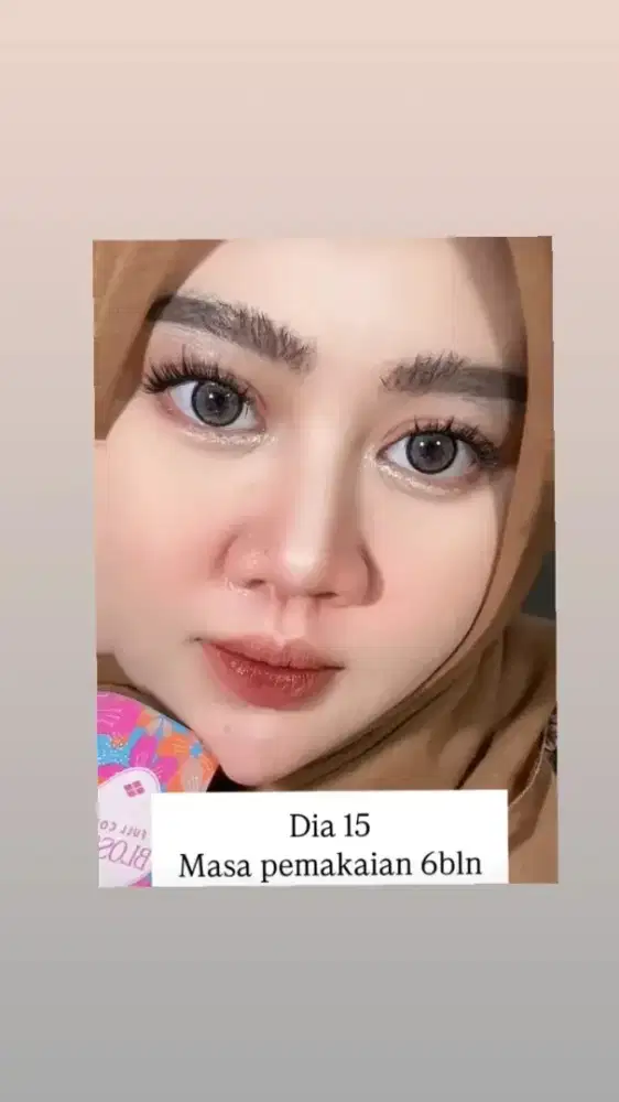 Softlens soft grey diam 15mm