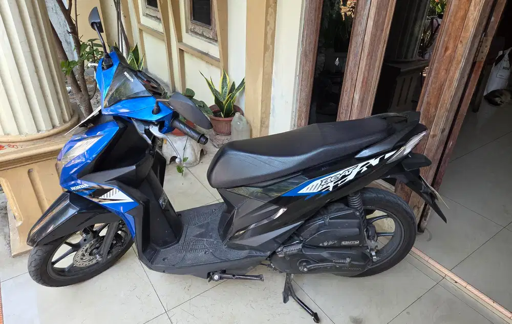 Beat all new 2023 biru hitam gbm