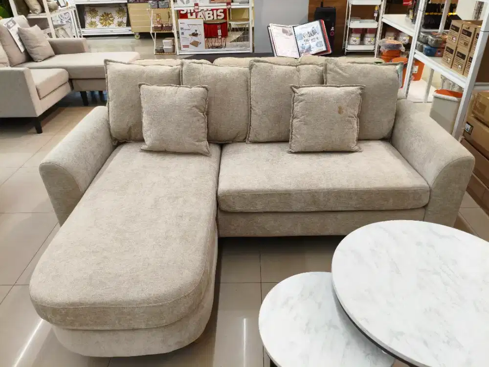 Selma Morel Sectional Sofa – Beige