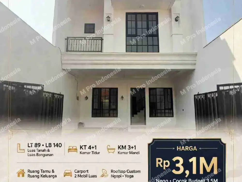 Rumah New, Minimalis di Tebet Barat, bisa KPR
