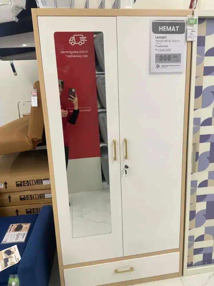 PROMO LEMARI BESI 2 PINTU TERMURAH