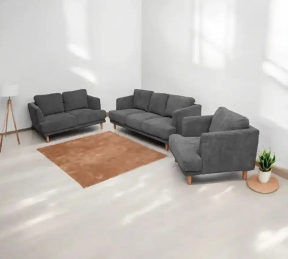 Zuko Sofa Set Grey