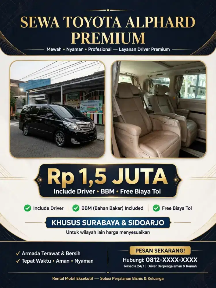 Sewa alphard murah