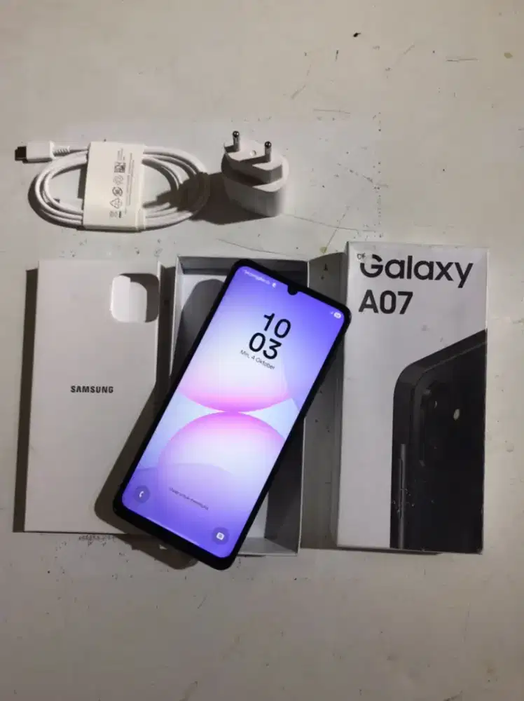 Samsung a07 8/256 fullset no minus