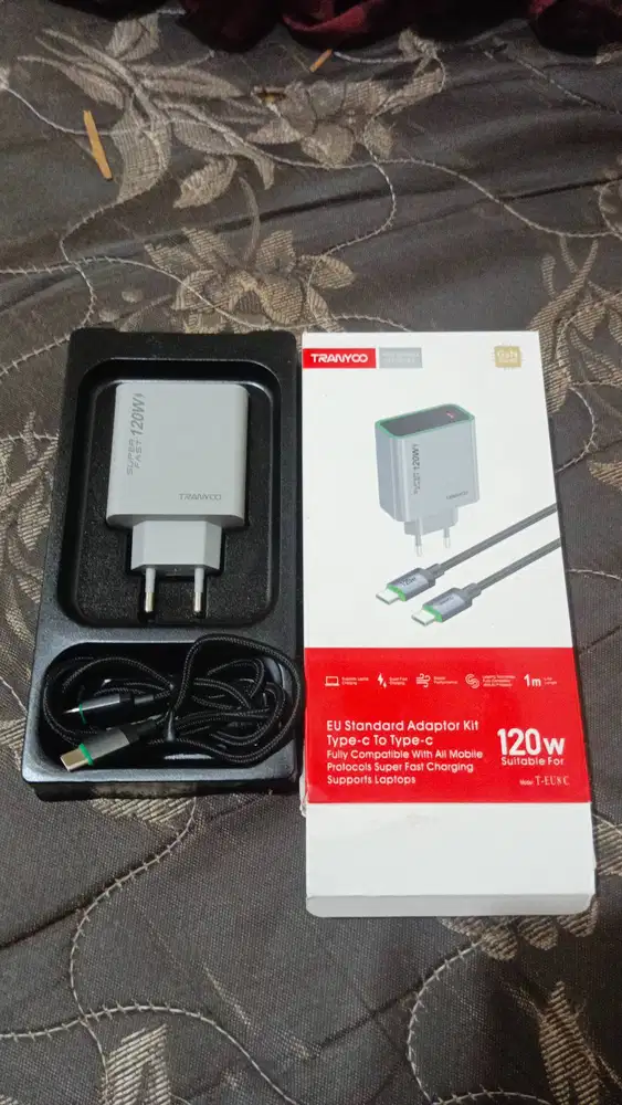 [JUAL] Charger Tranyoo 120W GaN T-EU8C - Like New
