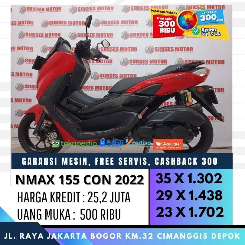 NEW NMAX 155 CON 2022 UNIT MULUS PROMO KREDIT CASHBACK UPTO 500