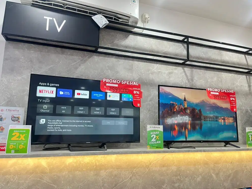 TELEVISI ANDROID 43inch GOOGLE TV  CICILAN BISA!
