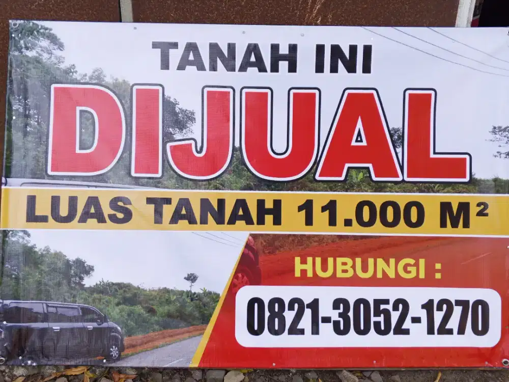 Lahan pinggir jalan raya siap bangun