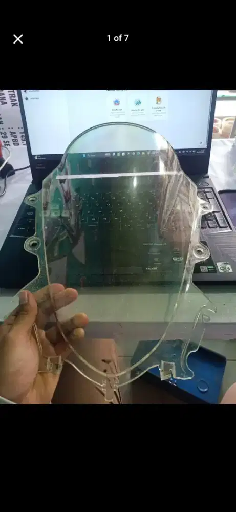 Visor Windshield Deflektor Angin Bahan PC R15 V3