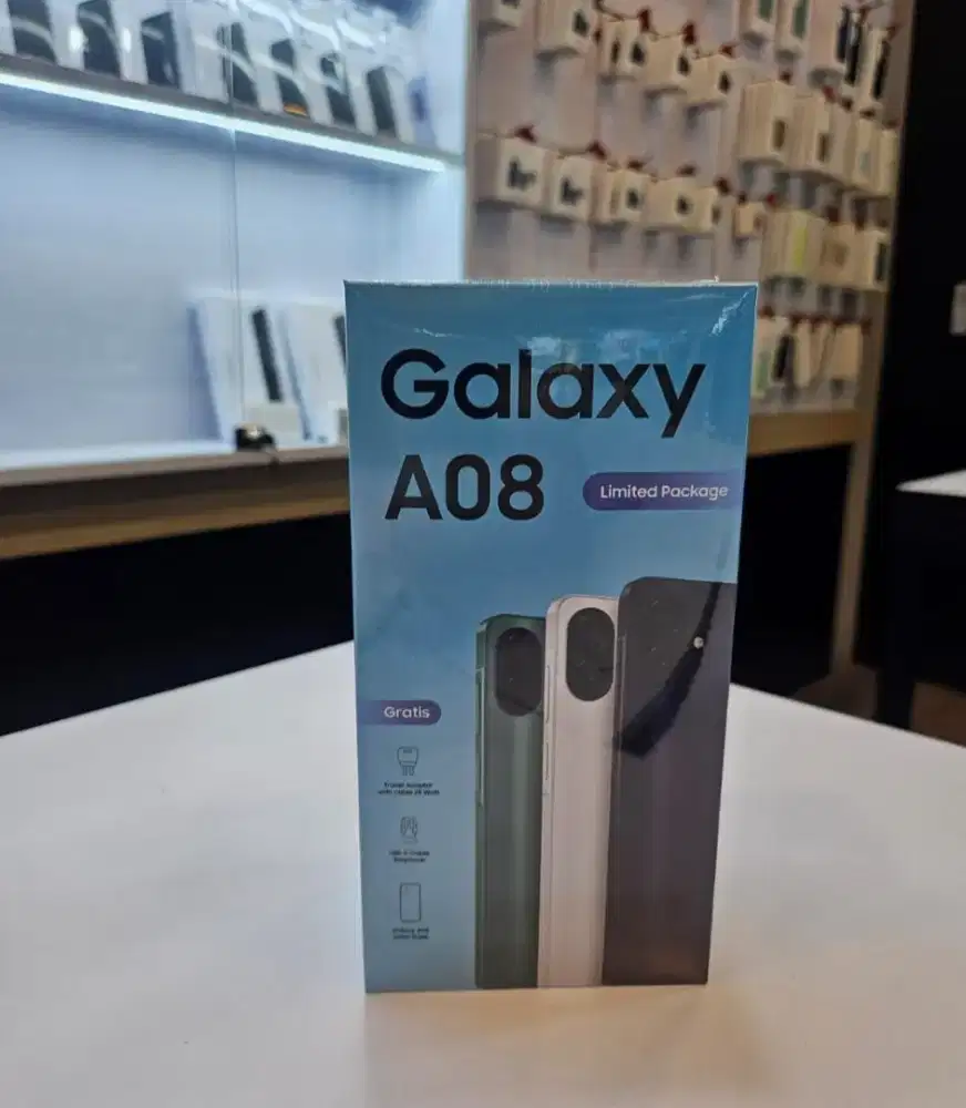 SAMSUNG A08 4+4/128 Baru garansi resmi.bisa cicilan,pengajuan bs by wa