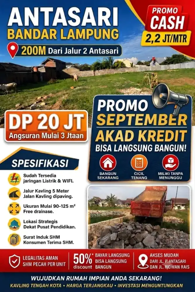 TANAH KAVLING DI KEDAMAIAN ANTASARI