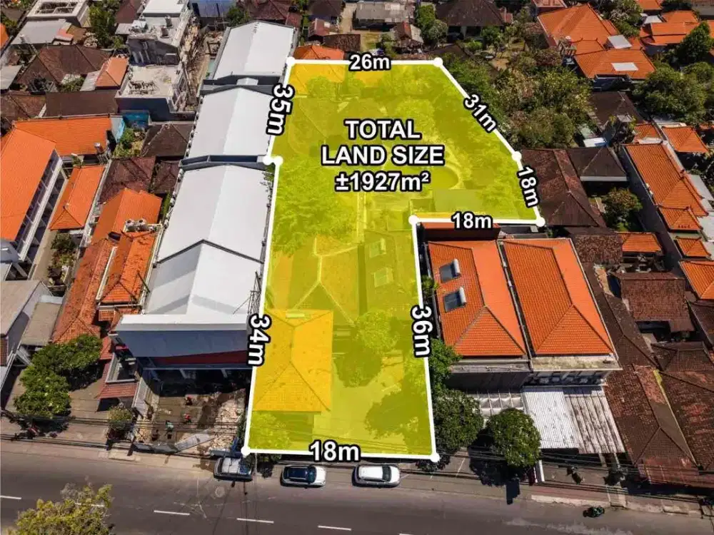 Dijual Tanah LANGKA Jl Utama Danau Buyan SANUR