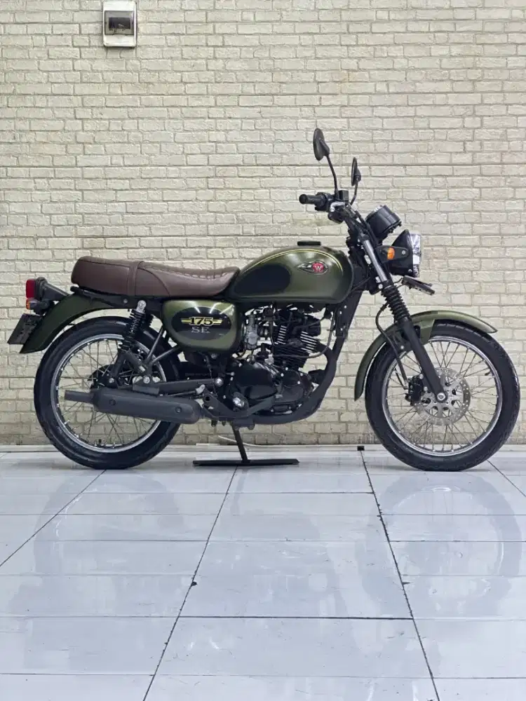 PROMO TERMURAH‼️ Kawasaki W175 SE PMK 2023 Army - Mustika Motoshop