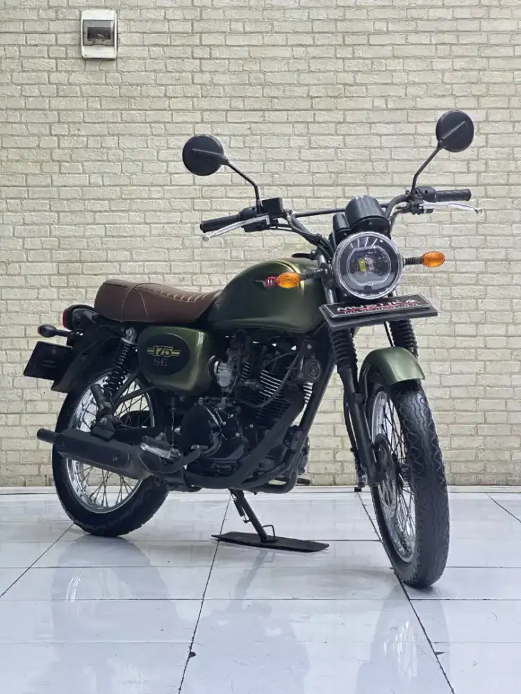 PROMO TERMURAH‼️ Kawasaki W175 SE PMK 2023 Army - mustika motor malang