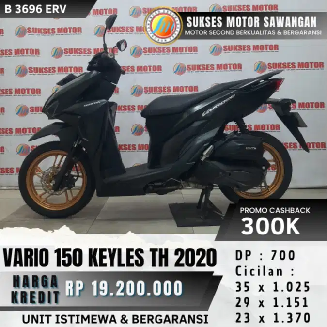 DP 700 CASH KREDIT NEW VARIO 150 ESP KEYLES TH 2020 KEYLESS BERGARANSI