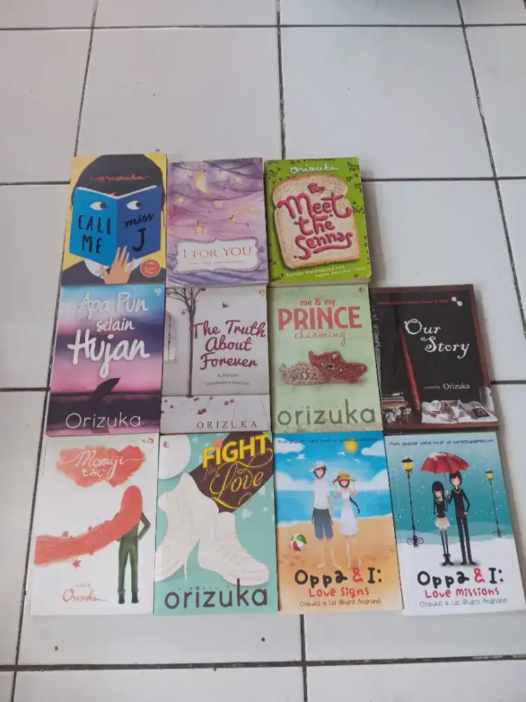 Buku Novel Orizuka Borongan 11pc