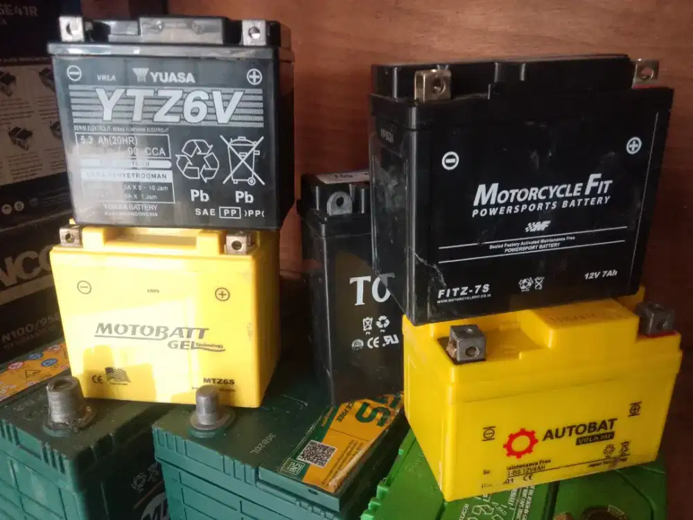 AKI COPOTAN GTZ6 GS,YUASA ORI UTK  MOTOR MATIC,BERGARANSI